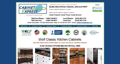 Desktop Screenshot of cabinetexpress.com
